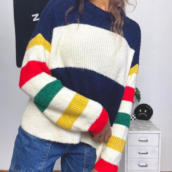 Truly Madly Deeply Multi-coloured striped knit sweater - Picture 5 of 8